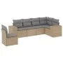 Garden sofa set with cushions 6 pieces beige synthetic rattan by , Garden sets - Ref: Foro24-3222628, Price: 410,70 €, Discou...