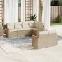7-piece garden sofa set and beige synthetic rattan cushions by , Garden sets - Ref: Foro24-3258544, Price: 535,96 €, Discount: %