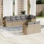 Garden sofa set with beige cushions 8 pcs PE rattan by , Garden sets - Ref: Foro24-3258552, Price: 543,56 €, Discount: %