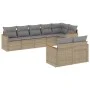 Garden sofa set with beige cushions 8 pcs PE rattan by , Garden sets - Ref: Foro24-3258552, Price: 543,56 €, Discount: %