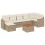 Garden sofa set with beige cushions 8 pcs PE rattan by , Garden sets - Ref: Foro24-3258600, Price: 528,72 €, Discount: %