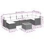 Garden sofa set with beige cushions 8 pcs PE rattan by , Garden sets - Ref: Foro24-3258600, Price: 528,72 €, Discount: %