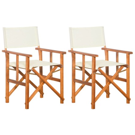 Regiestühle 2 Einheiten massives Akazienholz von vidaXL, Gartenstühle - Ref: Foro24-45946, Preis: 155,46 €, Rabatt: %