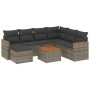 Set de sofás de jardín 8 pzas y cojines ratán sintético gris de , Conjuntos de jardín - Ref: Foro24-3258616, Precio: 477,99 €...