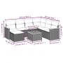 8-piece garden sofa set and gray synthetic rattan cushions by , Garden sets - Ref: Foro24-3258616, Price: 464,01 €, Discount: %