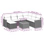 Set de sofás de jardín 8 pzas y cojines ratán sintético gris de , Conjuntos de jardín - Ref: Foro24-3258616, Precio: 477,99 €...