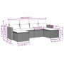 Garden sofa set with cushions 6 pieces beige synthetic rattan by , Garden sets - Ref: Foro24-3258621, Price: 414,32 €, Discou...