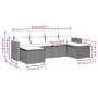Garden sofa set with cushions 6 pieces beige synthetic rattan by , Garden sets - Ref: Foro24-3258621, Price: 411,04 €, Discou...