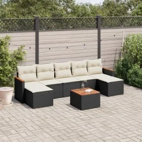 8-piece garden sofa set and black synthetic rattan cushions by , Garden sets - Ref: Foro24-3258640, Price: 423,38 €, Discount: %