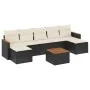 8-piece garden sofa set and black synthetic rattan cushions by , Garden sets - Ref: Foro24-3258640, Price: 423,38 €, Discount: %