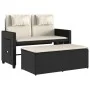 Garden recliner with black synthetic rattan cushions by , garden benches - Ref: Foro24-365816, Price: 321,22 €, Discount: %