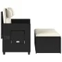 Garden recliner with black synthetic rattan cushions by , garden benches - Ref: Foro24-365816, Price: 321,22 €, Discount: %