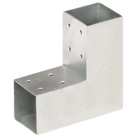 L-förmiger Pfostenverbinder aus verzinktem Metall, 71 x 71 mm von vidaXL, Zaunpfosten - Ref: Foro24-145453, Preis: 22,63 €, R...