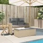 Garden recliner with beige synthetic rattan cushions by , garden benches - Ref: Foro24-365821, Price: 292,19 €, Discount: %
