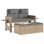 Garden recliner with beige synthetic rattan cushions by , garden benches - Ref: Foro24-365821, Price: 292,19 €, Discount: %