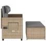 Garden recliner with beige synthetic rattan cushions by , garden benches - Ref: Foro24-365821, Price: 292,19 €, Discount: %