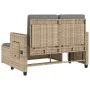 Garden recliner with beige synthetic rattan cushions by , garden benches - Ref: Foro24-365821, Price: 292,19 €, Discount: %