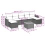 Gartensofa-Set mit beigen Kissen 8 Stück PE-Rattan von , Gartensets - Ref: Foro24-3258642, Preis: 468,08 €, Rabatt: %
