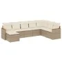 Juego de sofás de jardín con cojines beige 8 pzas ratán PE de , Conjuntos de jardín - Ref: Foro24-3258649, Precio: 548,99 €, ...
