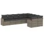9-teiliges Gartenmöbel-Set und graue synthetische Rattankissen von , Gartensets - Ref: Foro24-3258707, Preis: 550,43 €, Rabat...