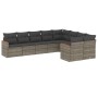 9-teiliges Gartenmöbel-Set und graue synthetische Rattankissen von , Gartensets - Ref: Foro24-3258707, Preis: 557,51 €, Rabat...