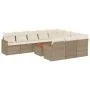 11-teiliges Gartensofa-Set mit beigen synthetischen Rattankissen von , Gartensets - Ref: Foro24-3258747, Preis: 709,69 €, Rab...