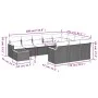 11-teiliges Gartensofa-Set und schwarze synthetische Rattankissen von , Gartensets - Ref: Foro24-3258766, Preis: 617,98 €, Ra...