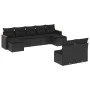 8-piece garden sofa set and black synthetic rattan cushions by , Garden sets - Ref: Foro24-3258772, Price: 528,82 €, Discount: %
