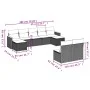 8-piece garden sofa set and black synthetic rattan cushions by , Garden sets - Ref: Foro24-3258772, Price: 528,82 €, Discount: %