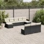 Garden sofa set 10 pieces with black synthetic rattan cushions by , Garden sets - Ref: Foro24-3258787, Price: 529,11 €, Disco...