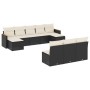 Garden sofa set 10 pieces with black synthetic rattan cushions by , Garden sets - Ref: Foro24-3258787, Price: 535,67 €, Disco...