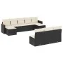 Garden sofa set 10 pieces with black synthetic rattan cushions by , Garden sets - Ref: Foro24-3258787, Price: 529,11 €, Disco...