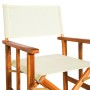 Director's chairs, 2 units, solid acacia wood by vidaXL, Garden chairs - Ref: Foro24-45946, Price: 155,46 €, Discount: %