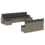 10-teilige Gartensofagarnitur mit grauen synthetischen Rattankissen von , Gartensets - Ref: Foro24-3258791, Preis: 559,55 €, ...
