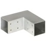 L-förmiger Pfostenverbinder aus verzinktem Metall, 71 x 71 mm von vidaXL, Zaunpfosten - Ref: Foro24-145453, Preis: 22,63 €, R...