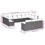 Garden sofa set with cushions 13 pieces beige synthetic rattan by , Garden sets - Ref: Foro24-3258860, Price: 812,12 €, Disco...