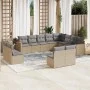 12-piece garden sofa set and brown synthetic rattan cushions by , Garden sets - Ref: Foro24-3258874, Price: 748,80 €, Discoun...