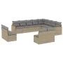 12-piece garden sofa set and brown synthetic rattan cushions by , Garden sets - Ref: Foro24-3258874, Price: 748,80 €, Discoun...