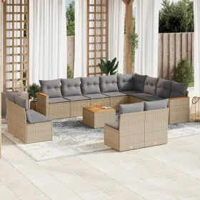 Garden sofa set with cushions 13 pieces beige synthetic rattan by , Garden sets - Ref: Foro24-3258881, Price: 785,58 €, Disco...