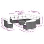 Gartensofa-Set mit Kissen, 13-teilig, beiges synthetisches Rattan von , Gartensets - Ref: Foro24-3258881, Preis: 797,93 €, Ra...