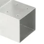 L-förmiger Pfostenverbinder aus verzinktem Metall, 71 x 71 mm von vidaXL, Zaunpfosten - Ref: Foro24-145453, Preis: 22,07 €, R...