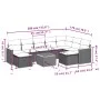 Gartensofa-Set mit beigen Kissen, 10-teilig, synthetisches Rattan von , Gartensets - Ref: Foro24-3258950, Preis: 657,61 €, Ra...