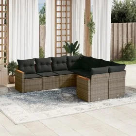 8-piece garden sofa set and gray synthetic rattan cushions by , Garden sets - Ref: Foro24-3258959, Price: 500,52 €, Discount: %
