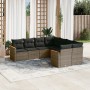 8-teiliges Gartensofa-Set und graue synthetische Rattankissen von , Gartensets - Ref: Foro24-3258959, Preis: 506,98 €, Rabatt: %