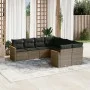 8-teiliges Gartensofa-Set und graue synthetische Rattankissen von , Gartensets - Ref: Foro24-3258959, Preis: 500,18 €, Rabatt: %