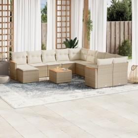 12-piece garden sofa set and brown synthetic rattan cushions by , Garden sets - Ref: Foro24-3258978, Price: 787,71 €, Discoun...