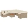 12-piece garden sofa set and brown synthetic rattan cushions by , Garden sets - Ref: Foro24-3258978, Price: 815,14 €, Discoun...