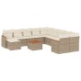 12-teiliges Gartensofa-Set und braune synthetische Rattankissen von , Gartensets - Ref: Foro24-3258978, Preis: 787,71 €, Raba...