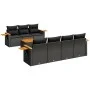 8-piece garden sofa set and black synthetic rattan cushions by , Garden sets - Ref: Foro24-3259045, Price: 575,22 €, Discount: %