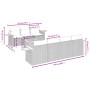 8-teiliges Gartensofa-Set und schwarze synthetische Rattankissen von , Gartensets - Ref: Foro24-3259045, Preis: 596,87 €, Rab...